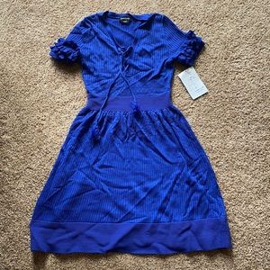 bebe blue dress